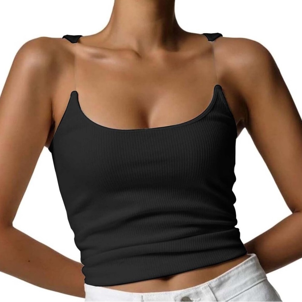 Y/Project Black Ribbed Camisole